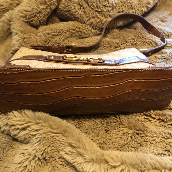 Etiene Aigner leather and straw purse - Picture 2 of 7